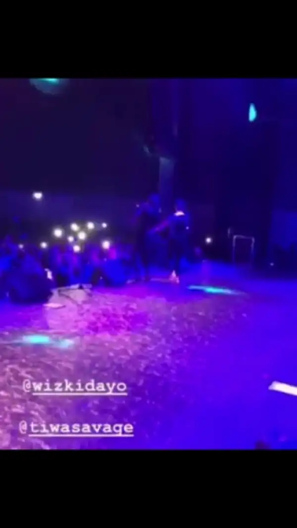 Wizkid Holds Tiwa Savage